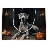 Great Dane Pumpkins Halloween Beängstigend Gedreht Große Geschenktüte (Vorderseite)
