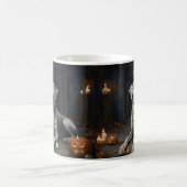 Great Dane Pumpkins Halloween Beängstigend Gedreht Kaffeetasse (Mittel)