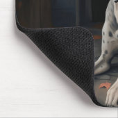 Great Dane Pumpkins Halloween Beängstigend Gedreht Mousepad (Ecke)