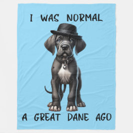 Great Dane Puppy Funny Fleecedecke