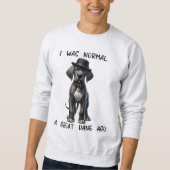 Great Dane Puppy Funny Sweatshirt (Vorderseite)