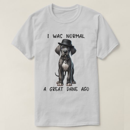 Great Dane Puppy Funny T-Shirt (Design vorne)