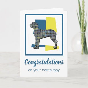 Great Dane Puppy Herzlichen Glückwunsch Grußkarte Karte