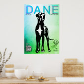 Great Dane Puppy Selling Poster (Küche)