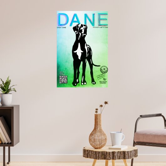 Great Dane Puppy Selling Poster (Wohnzimmer 3)