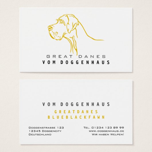 Great Dane Pure Zeichnend (Vorne & Hinten)
