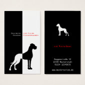 Great Dane Red Schwarz-weiß (Vorne & Hinten)
