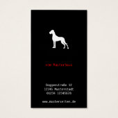 Great Dane Red Schwarz-weiß (Rückseite)