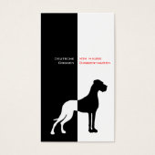 Great Dane Red Schwarz-weiß (Vorderseite)