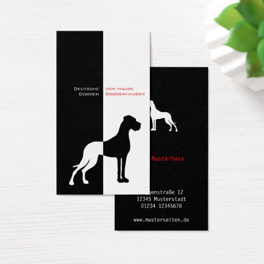 Great Dane Red Schwarz-weiß (Schreibtisch)