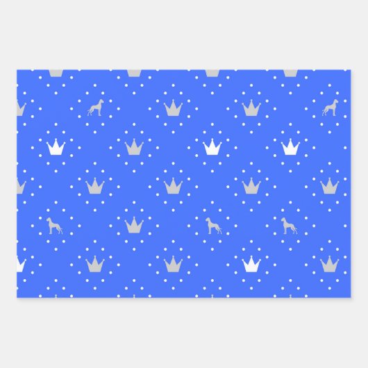 Great Dane Regal Pattern Geschenkpapier Set (Vorderseite)