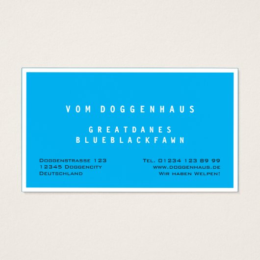 Great Dane rein (Rückseite)