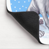 Great Dane Reindeer Christmas Blue UC Mousepad (Ecke)