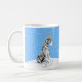 Great Dane Reindeer Christmas Merle UC Kaffeetasse (Links)