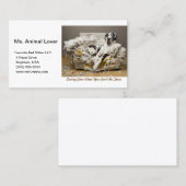 Great Dane Relaxen auf kauen Sofa Weiß Visitenkarte (Vorne/Hinten)