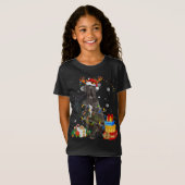 Great Dane Rentier Weihnachtslicht Funny Dog Xma T-Shirt (Vorne ganz)