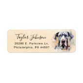 Great Dane Return Address Label (Vorne)