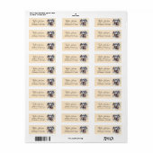 Great Dane Return Address Label (Vorne)