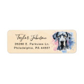 Great Dane Return Address Label (Vorne)