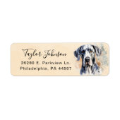 Great Dane Return Address Label (Vorne)