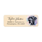 Great Dane Return Address Label (Vorne)