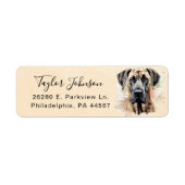 Great Dane Return Address Label (Vorne)