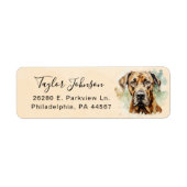 Great Dane Return Address Label (Vorne)