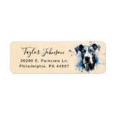 Great Dane Return Address Label (Vorne)