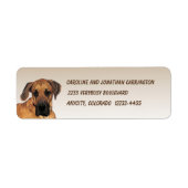 Great Dane Return Address Label (Vorne)