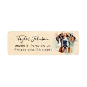Great Dane Return Address Label (Vorne)