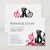 Great Dane rosa Probe Einladung (Vorne/Hinten)