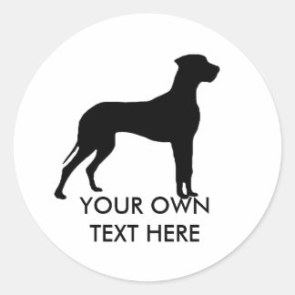 Great Dane Runder Aufkleber