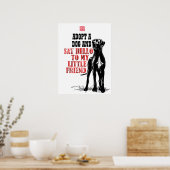 Great Dane-Schutzposter mit QR-Code für Spenden Poster (Küche)