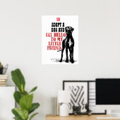 Great Dane-Schutzposter mit QR-Code für Spenden Poster (Heimbüro)