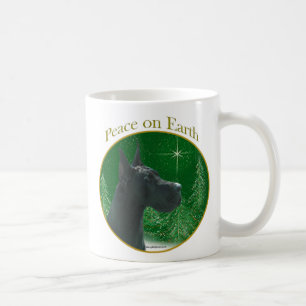 Great Dane (schwarz) Peace Kaffeetasse