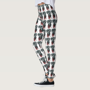 Great Dane (Schwarz) Weihnachten Leggings