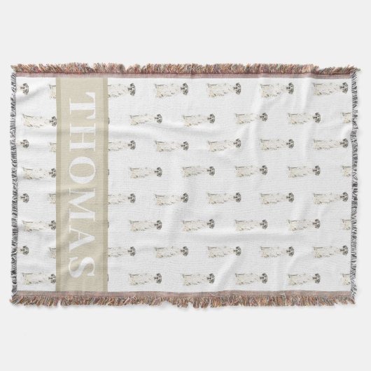 Great Dane (Schwarz-weiß Harlequin) Decke (Vorderseite)