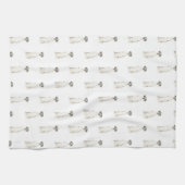 Great Dane (Schwarz-weiß Harlequin) Geschirrtuch (Horizontal)