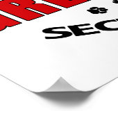 Great Dane Security Poster (Ecke)