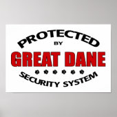 Great Dane Security Poster (Vorne)