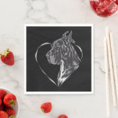 Great Dane Serviette (Beispiel)