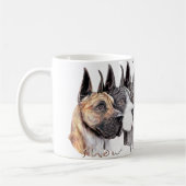 Great Dane Show Colors Group Kaffeetasse (Links)