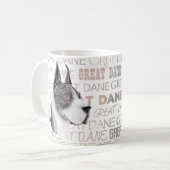 Great Dane Show Colors Mantle Kaffeetasse (Vorderseite Links)