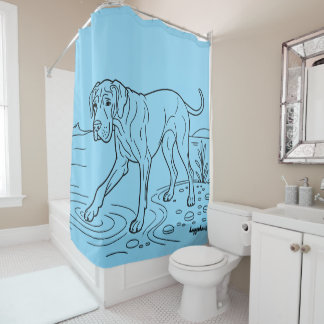 Great Dane Shower Curtain Duschvorhang