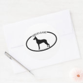 Great Dane Silhouette Black Sticker (Umschlag)