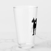 Great Dane Silhouetten Beer Glas (Rechts)