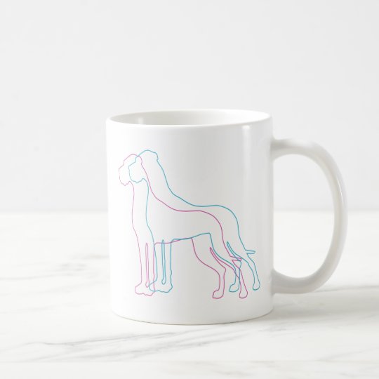 Great Dane Silhouettes Kaffeetasse