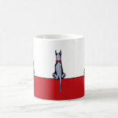 Great Dane Sit Blue Coffee Tasse (Mittel)
