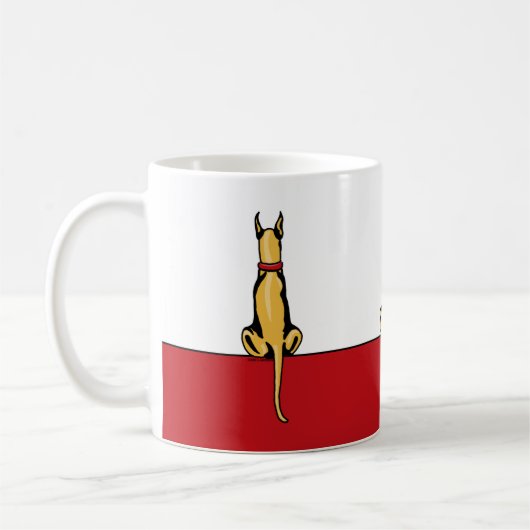 Great Dane Sit Fawn Kaffeetasse (Links)