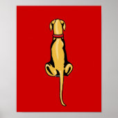 Great Dane Sit Fawn UC Poster (Vorne)